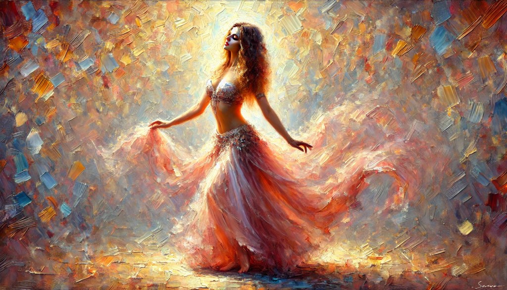 danzatrice si muove e muove il bacino