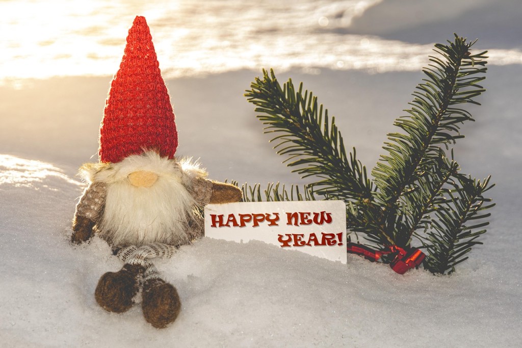 u babbo natale augura buon anno