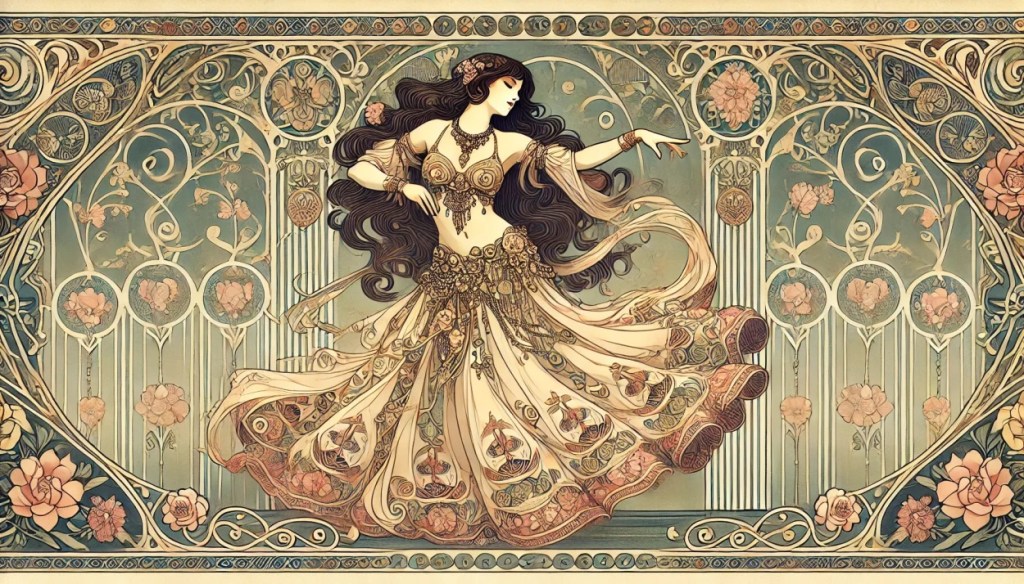 danzatrice stile art nouveau