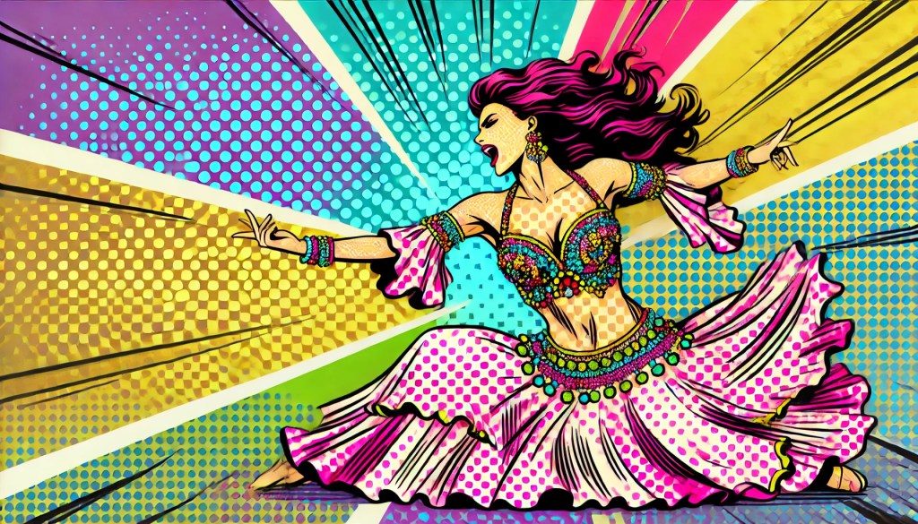 danzatrice stile pop art