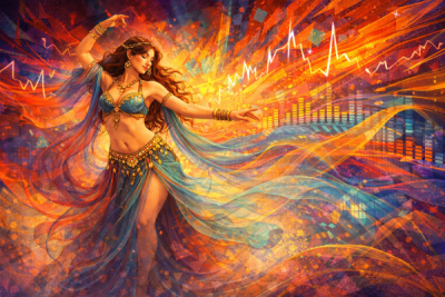 danzatrice danza su musiche particolari