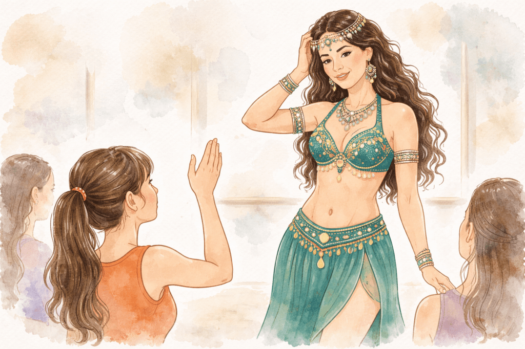 danza del ventre danza orientale insegnante si sente inadeguata a lezione