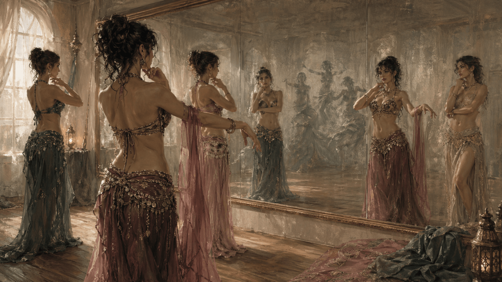 danzatrici allo specchio sono perplesse
