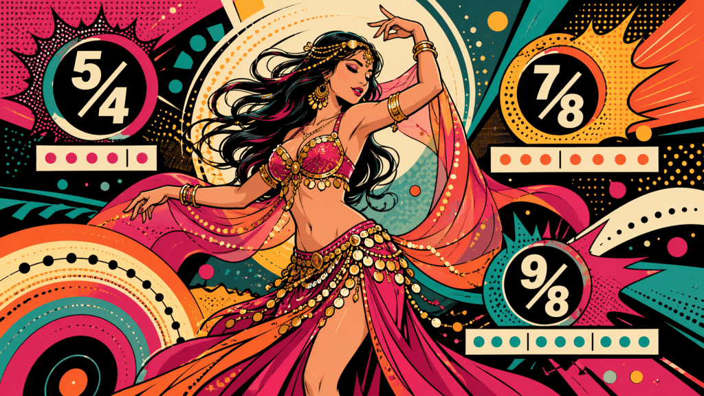 danzatrice in stile pop art