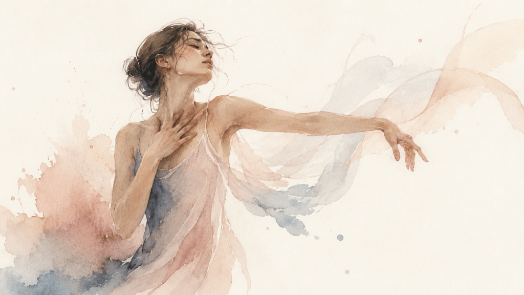 danzatrice sente le proprie emozioni