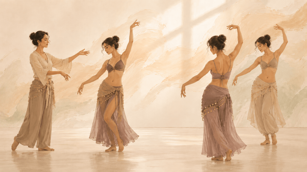 insegnante di danza con le sue allieve